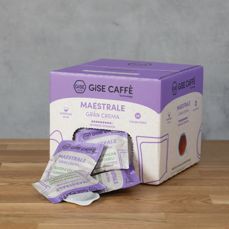Gise Caffè Maestrale Gran Crema — 50 cialde compostabili ESE 44 mm