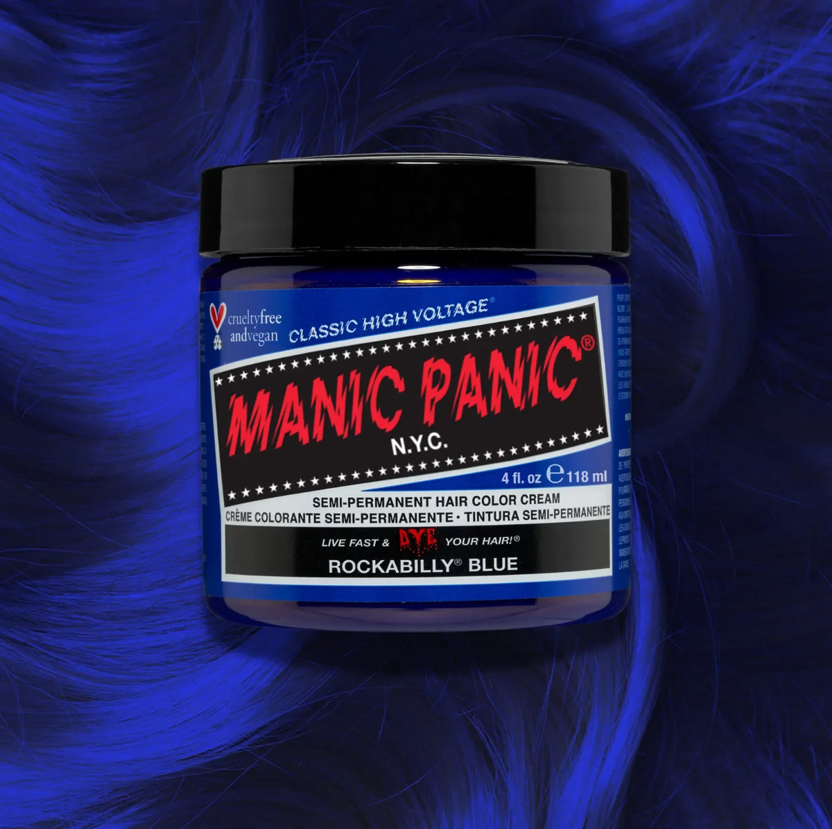 Manic Panic Rockabilly Blue — colorazione semi-permanente 118 ml