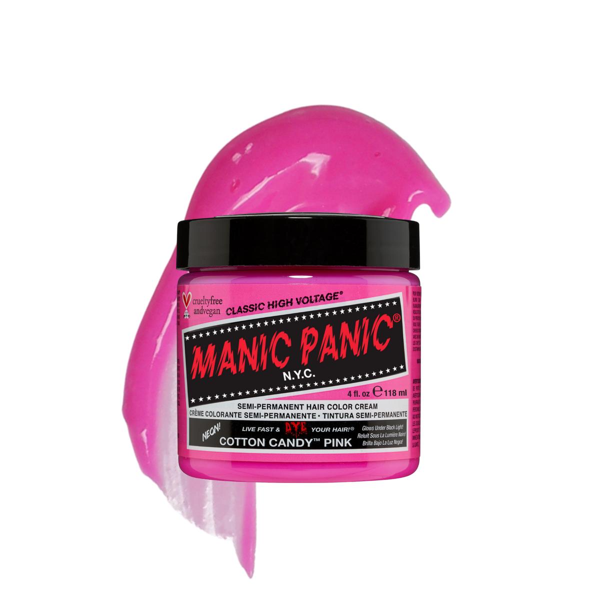 Manic Panic Cotton Candy Pink — colorazione semi-permanente 118 ml