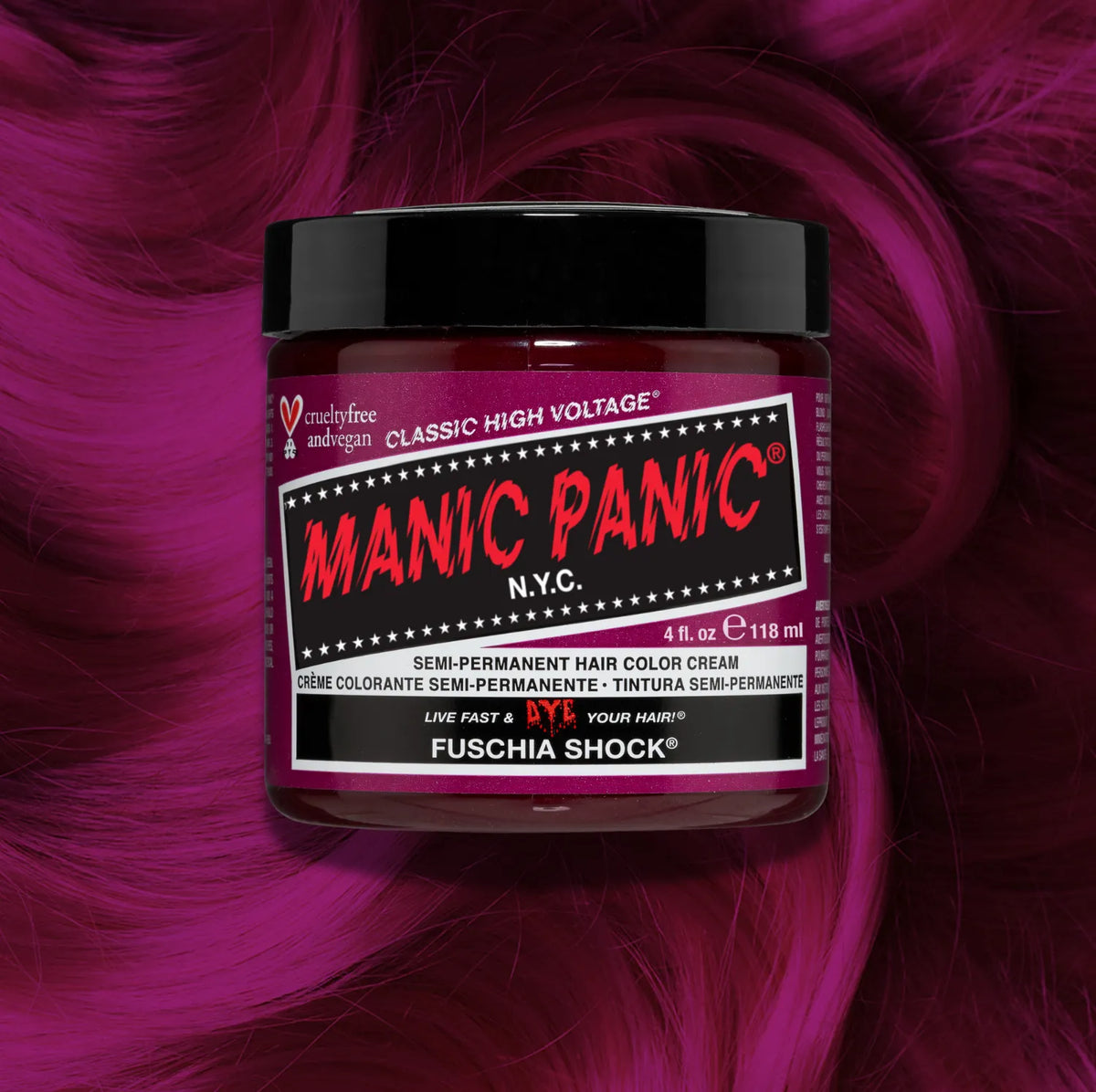 Manic Panic Fuschia Shock — colorazione semi-permanente 118 ml