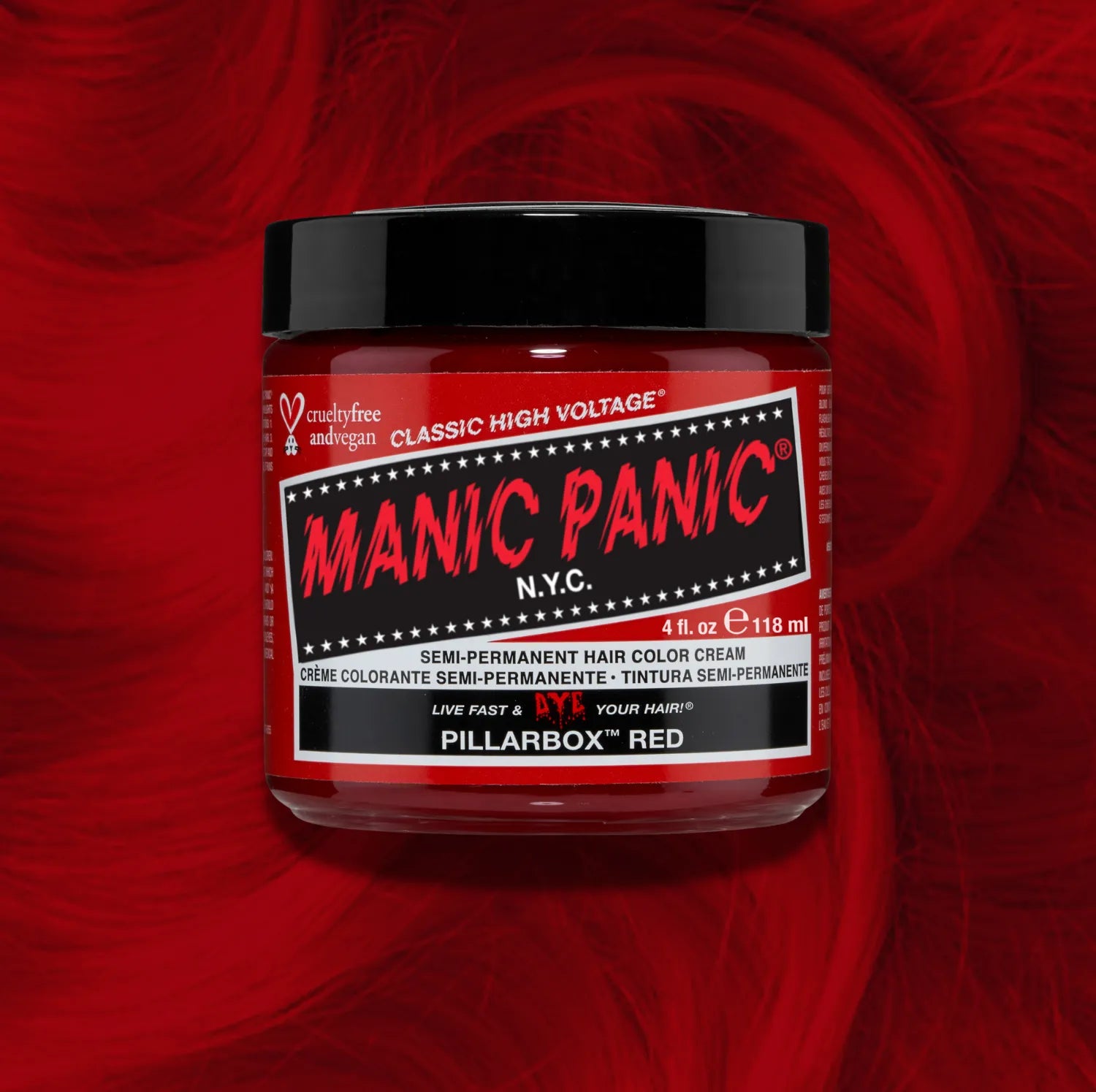 Manic Panic Pillarbox Red — colorazione semi-permanente 118 ml