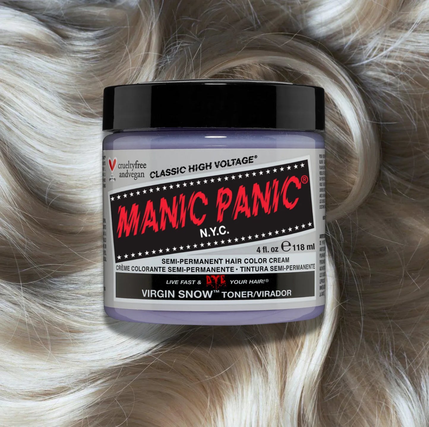 Manic Panic Virgin Snow — toner semi-permanente 118 ml