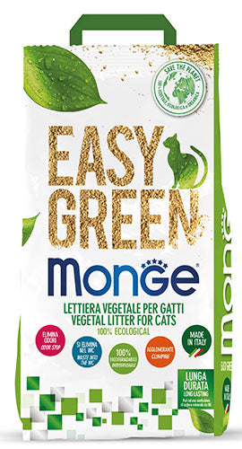 Monge Easy Green fibre vegetali — lettiera vegetale per gatti