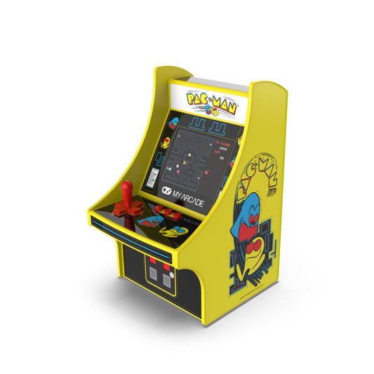 Mini cabinato arcade My Arcade Pac-Man Micro Player, vista di tre quarti
