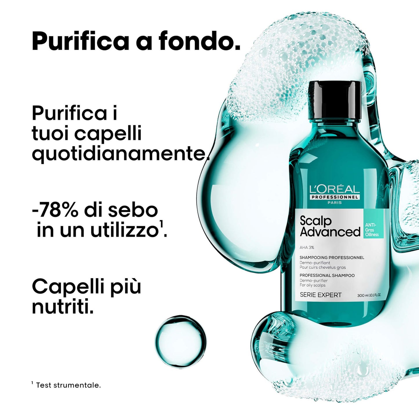 L'Oréal Scalp Advanced Anti-Oiliness — shampoo dermo-purificante 500 ml