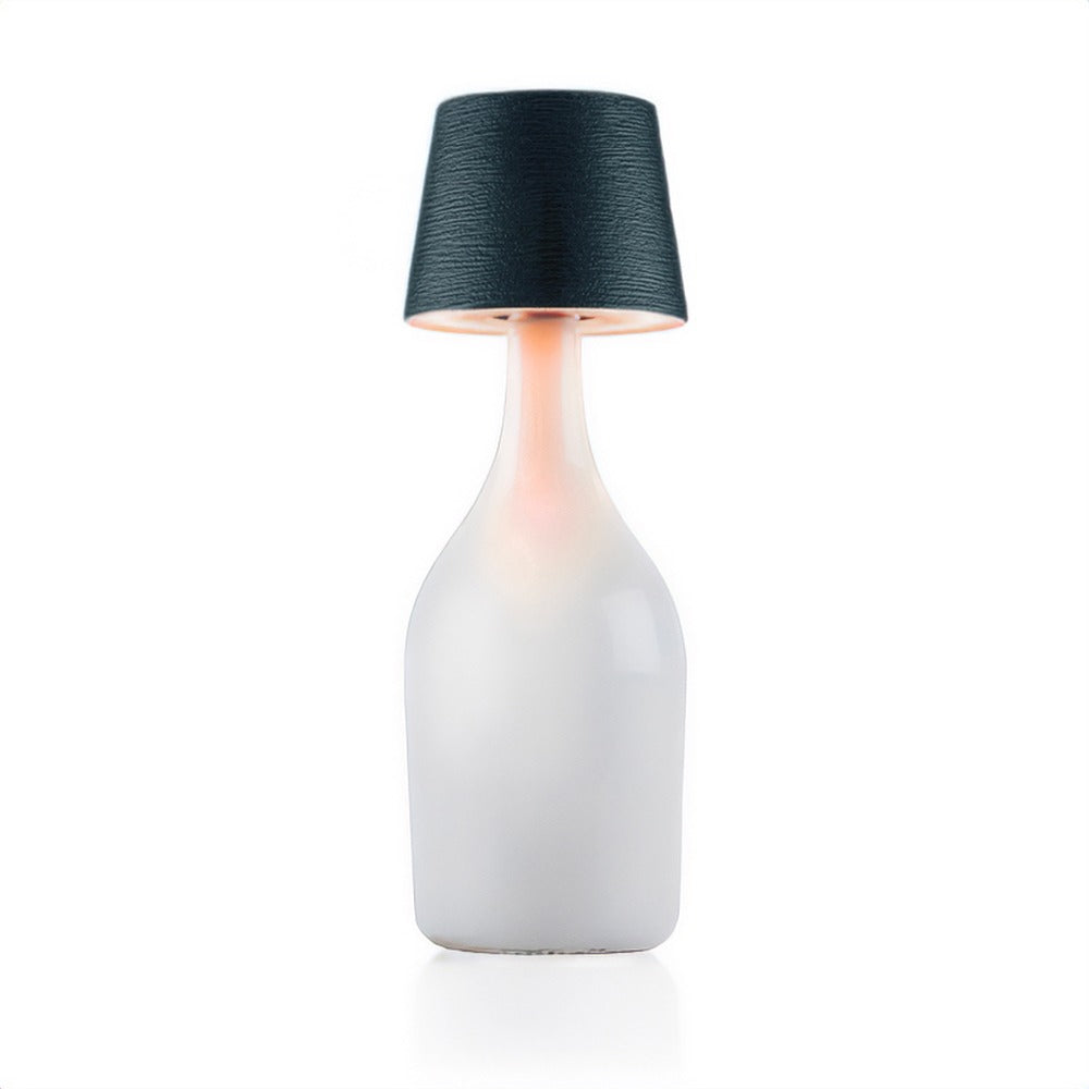 Lampada per bottiglia One-Light Moon graphite, sulla bottiglia
