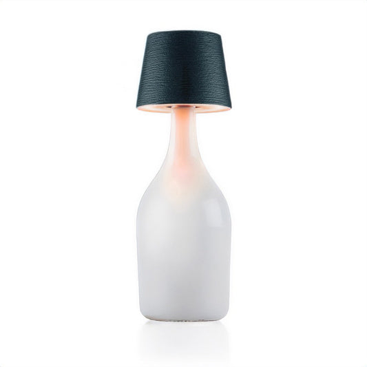 Lampada per bottiglia One-Light Moon graphite, sulla bottiglia