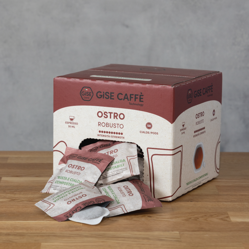 Gise Caffè Ostro Robusto — 50 cialde compostabili ESE 44 mm