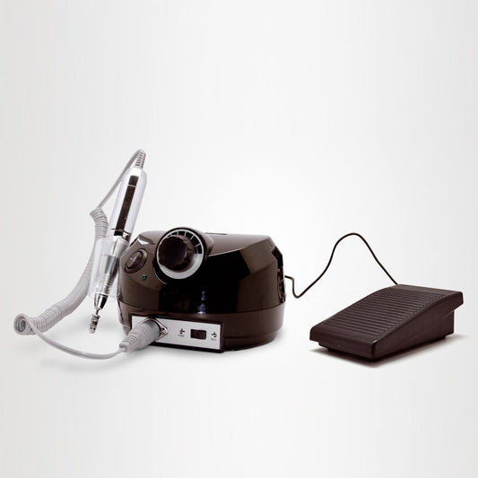 Fresa per unghie Perfect Beauty Faster 35.000 nera con manipolo e pedale