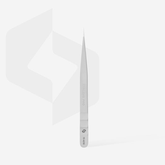 Staleks Expert TE-41/10, pinzetta dritta per separazione ciglia