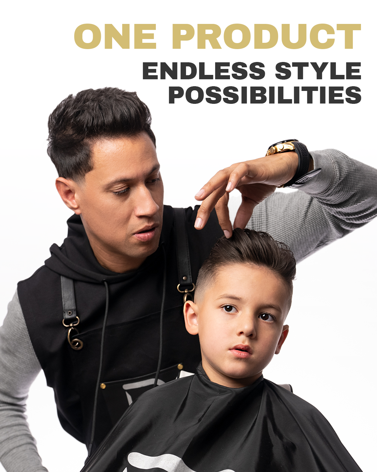 L3VEL3 Pomade, pomata capelli High Shine — foto prodotto