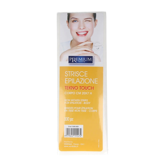 Strisce depilatorie Premium Textile Tekno Touch 20 × 7 cm, confezione da 100
