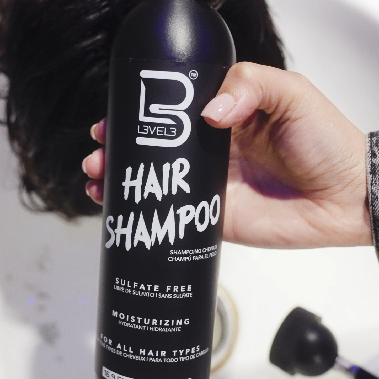 L3VEL3 Hair Shampoo, shampoo senza solfati 500 ml — foto prodotto