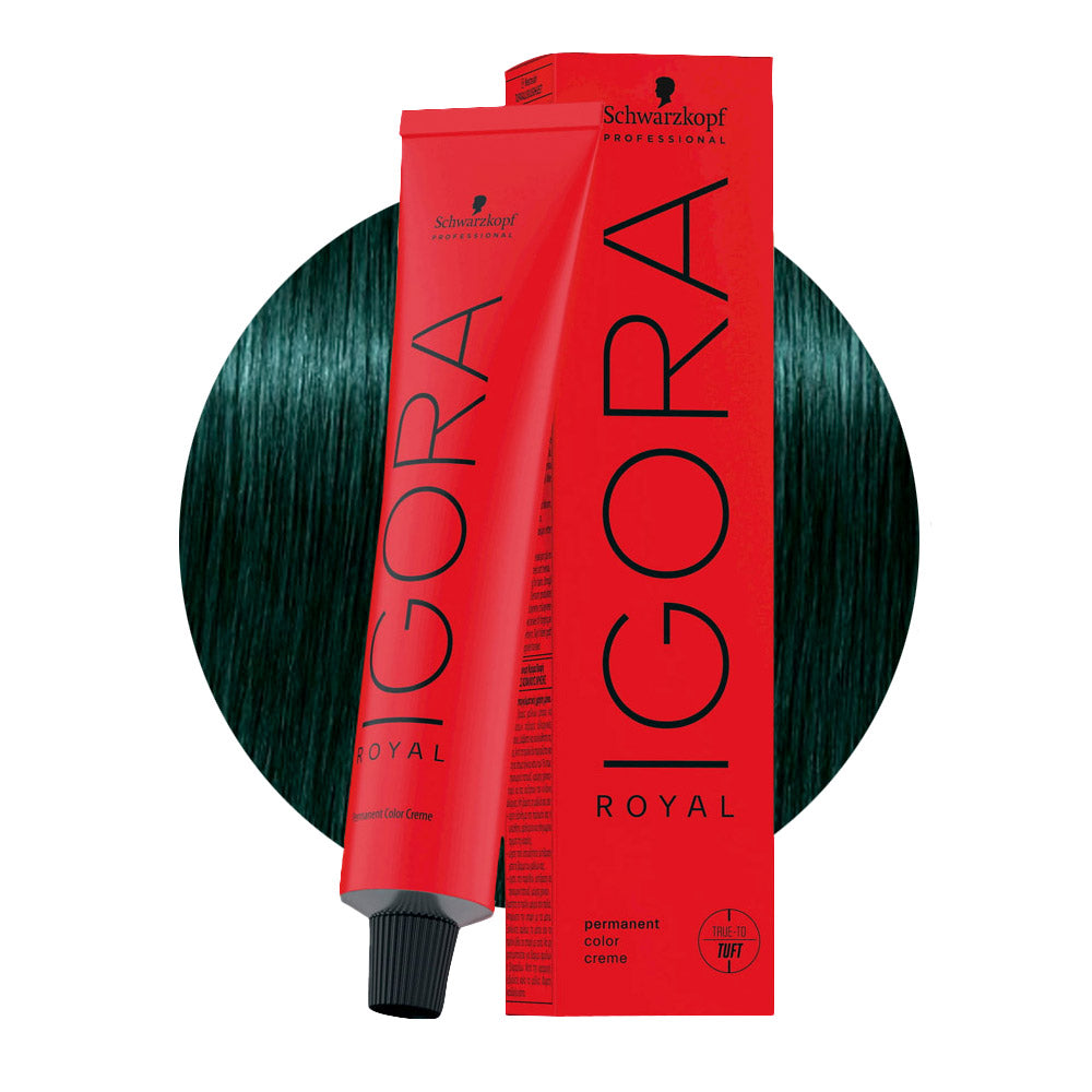 IGORA ROYAL 0-33 concentrato antirosso (neutralizzante matt) — tubo 60 ml e ciocca colore