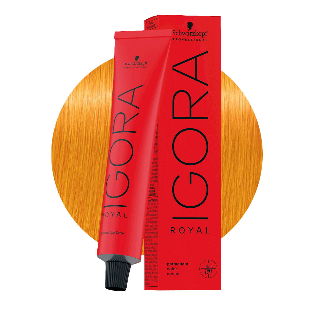 IGORA ROYAL 0-55 concentrato oro — tubo 60 ml e ciocca colore