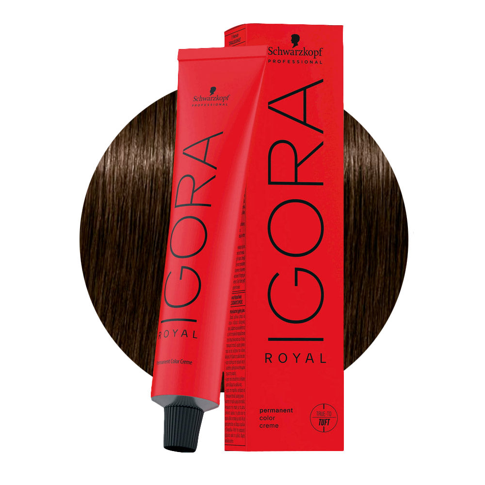 IGORA ROYAL 5-00 castano chiaro naturale extra — tubo 60 ml e ciocca colore
