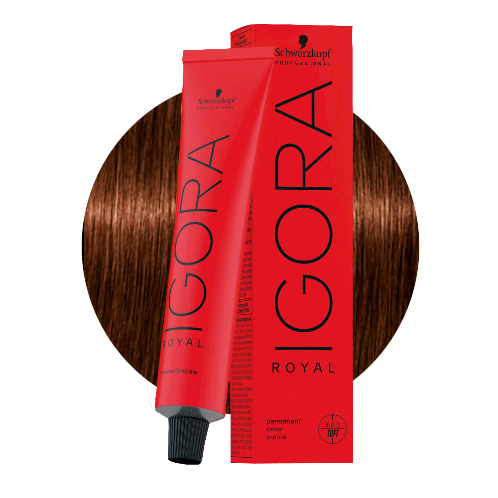 IGORA ROYAL 5-7 castano chiaro rame — tubo 60 ml e ciocca colore