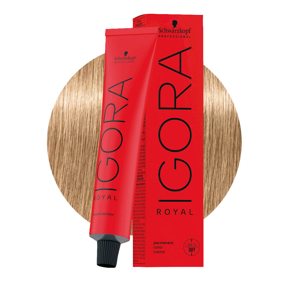 IGORA ROYAL 9-00 biondo chiarissimo naturale extra — tubo 60 ml e ciocca colore