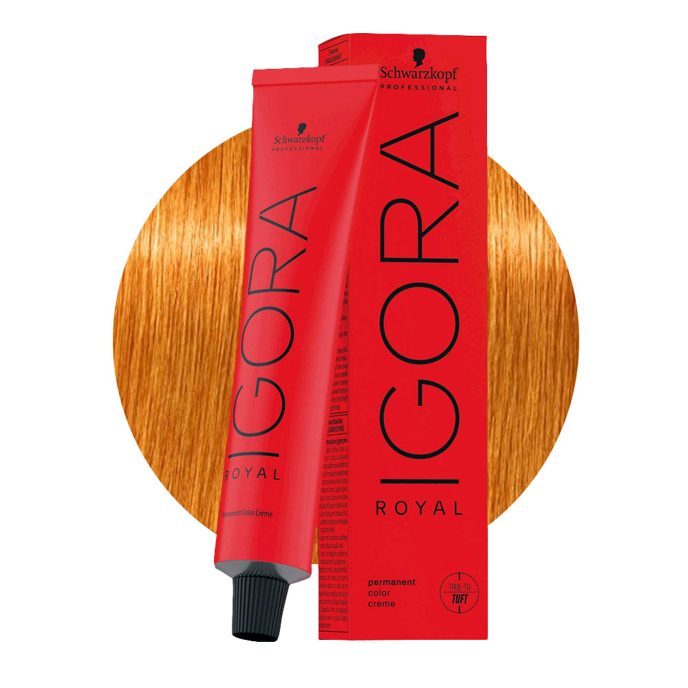 IGORA ROYAL 9-7 biondo chiarissimo rame — tubo 60 ml e ciocca colore