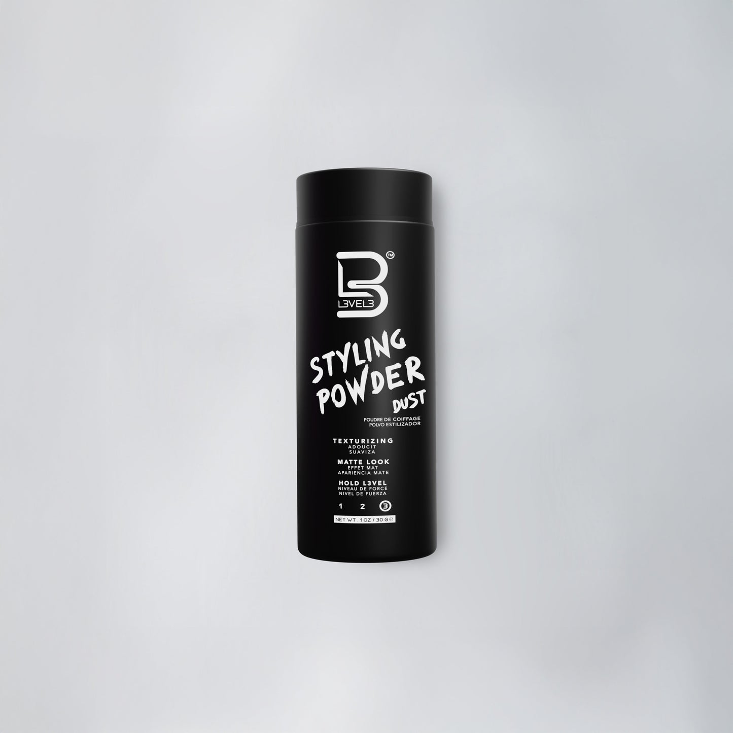 L3VEL3 Styling Powder, polvere volumizzante effetto matte 30 g — tenuta forte