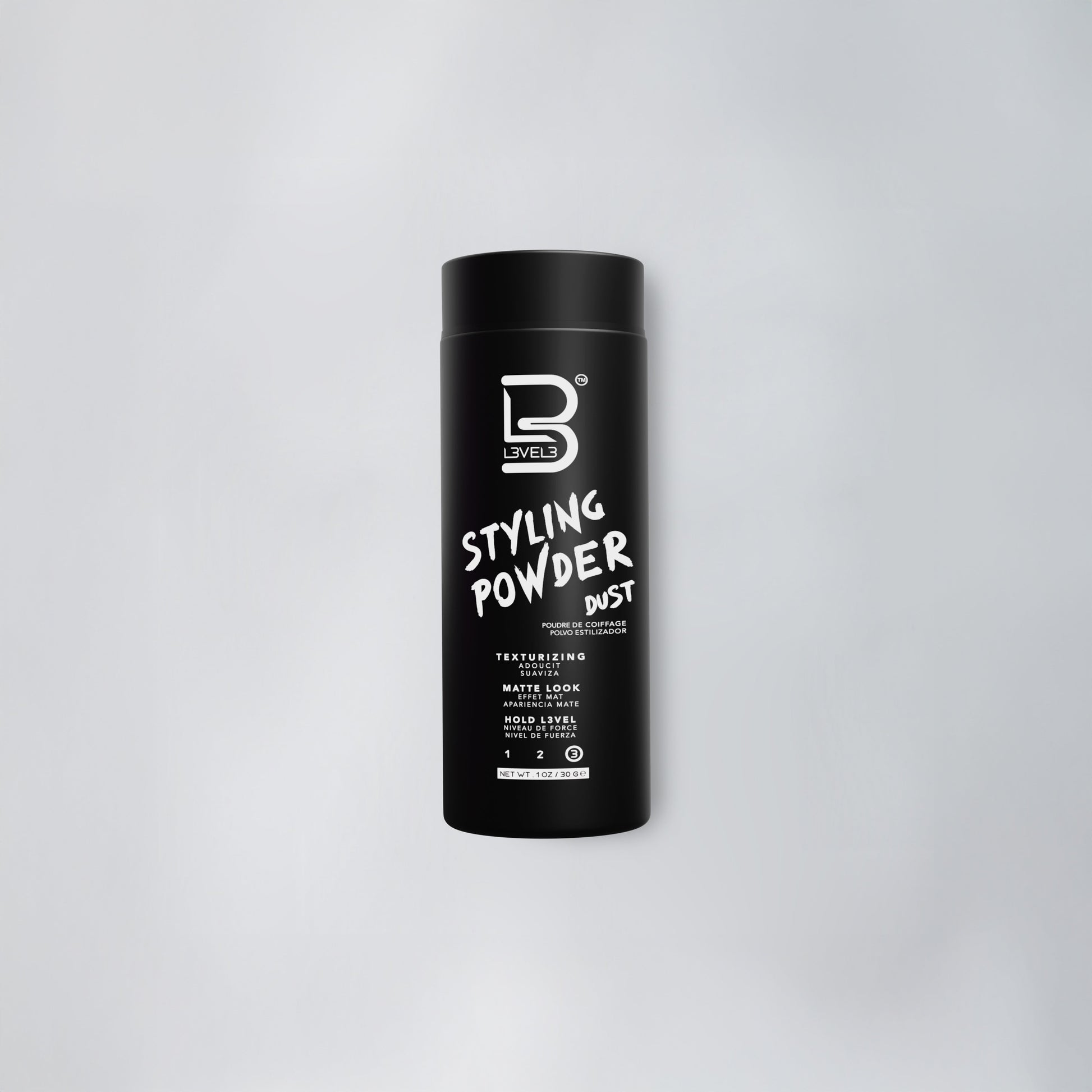 L3VEL3 Styling Powder, polvere volumizzante effetto matte 30 g — tenuta forte