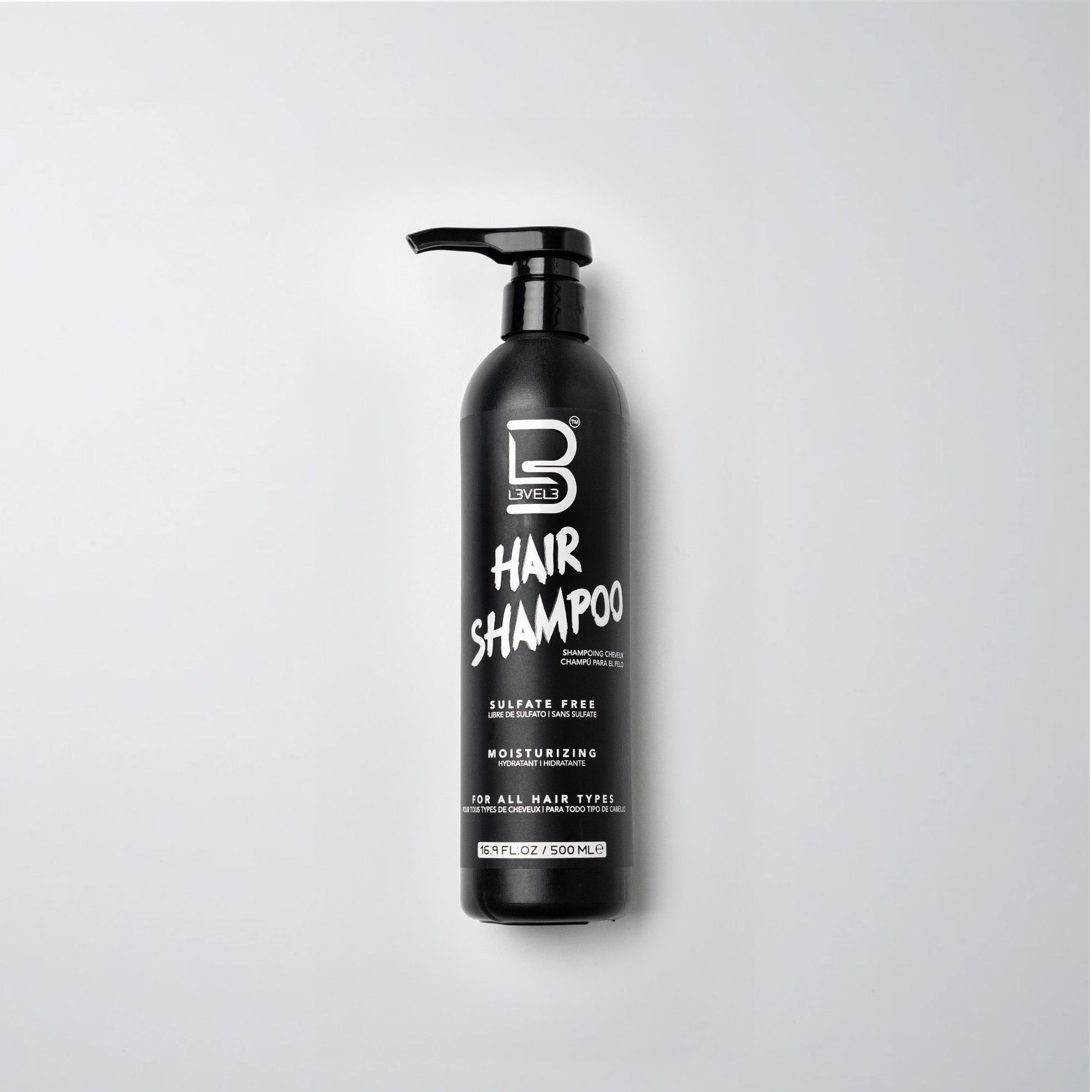 L3VEL3 Hair Shampoo, shampoo senza solfati 500 ml — foto prodotto