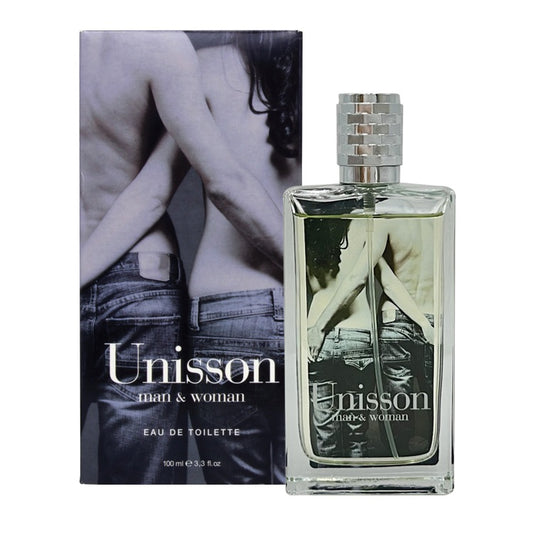 Unisson Eau de Toilette 100 ml, flacone e confezione del profumo unisex