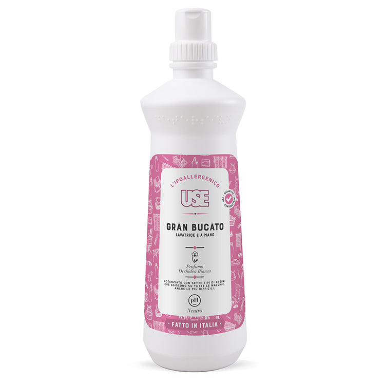 Flacone Use Gran Bucato Orchidea Bianca lavatrice e a mano 1000 ml