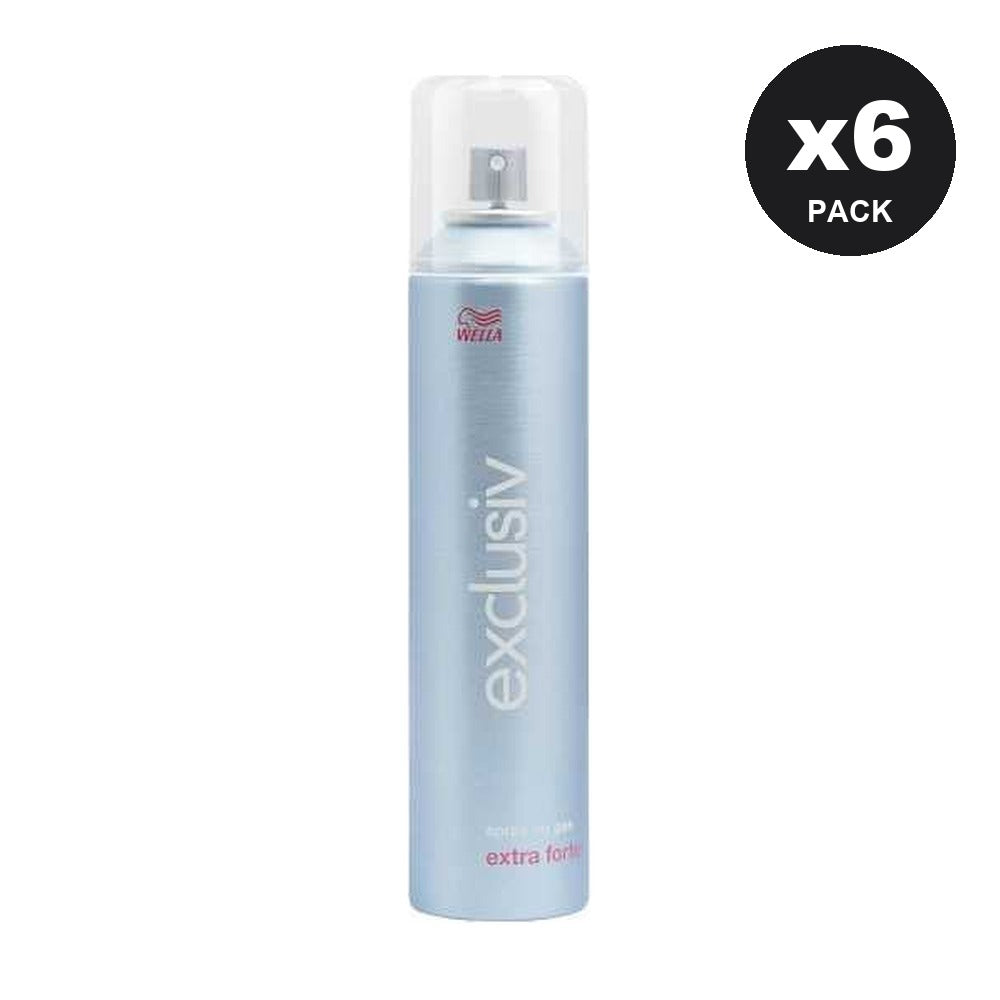 Wella Exclusiv lacca no gas Extra Forte 250 ml — pack promo da 6 flaconi