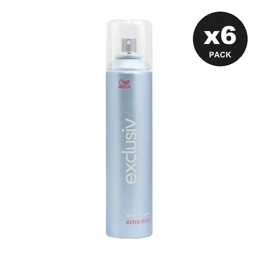 Wella Exclusiv lacca no gas Extra Forte 250 ml — pack promo da 6 flaconi