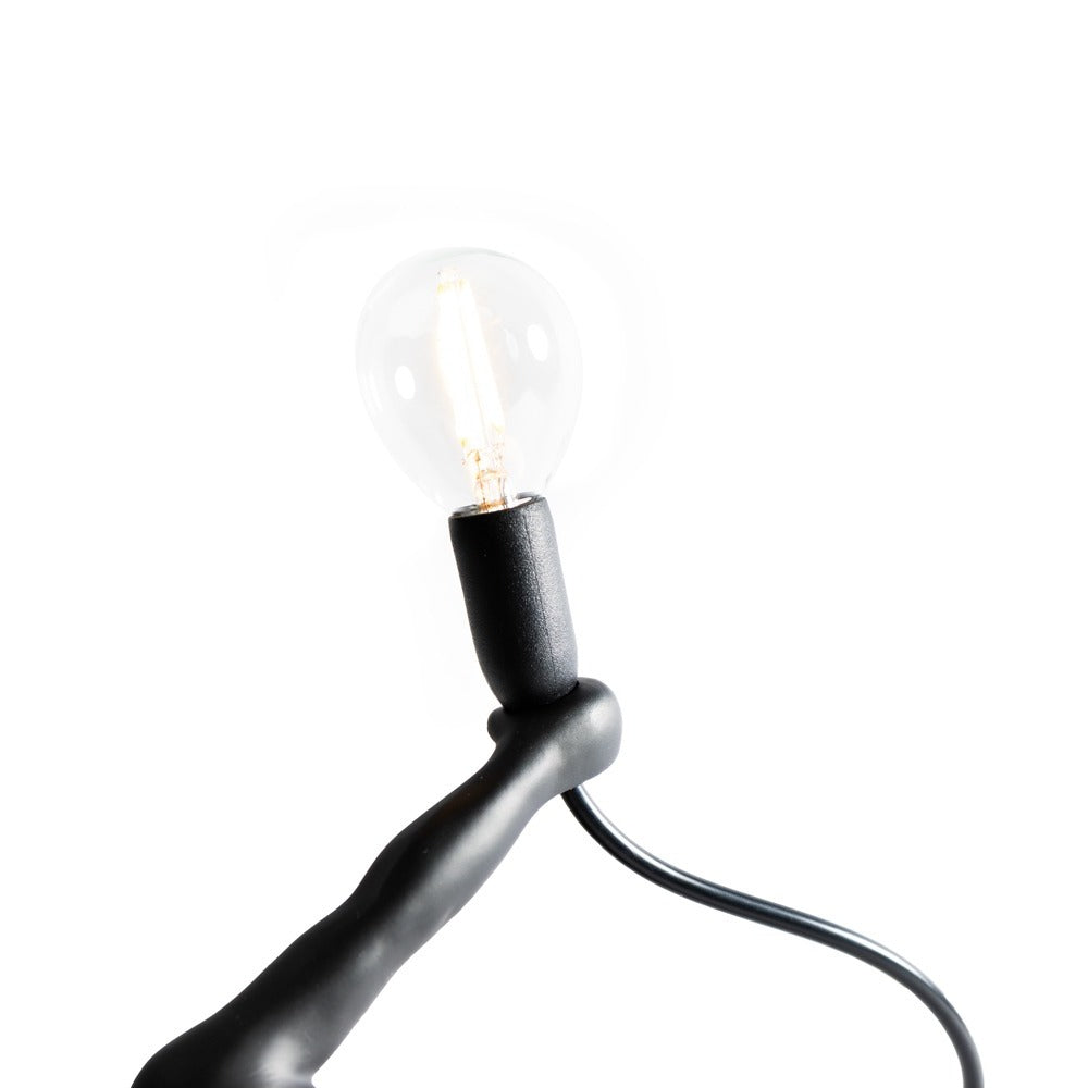Lampada da tavolo Werkwaardig Dancer Lamp, omino che balla, particolare della lampadina